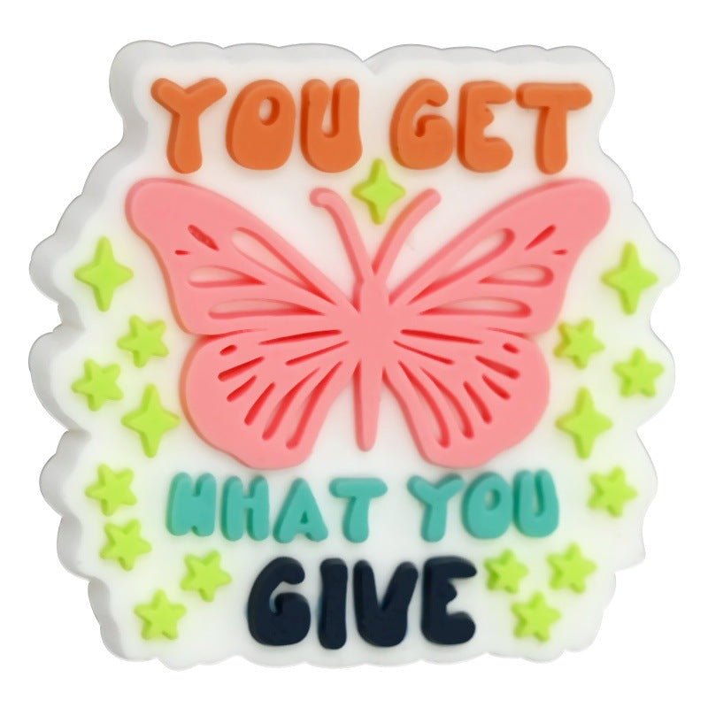 Wholesale  Random 100pcs/pack  Cartoon soft rubber beads